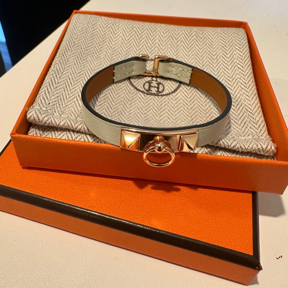 Hermes Rivale Mini Bracelet in Vert Fizz
